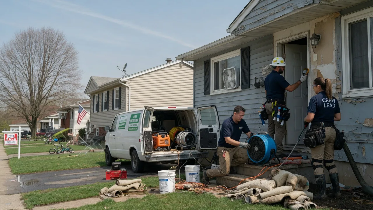 Flood Cleanup in Aroma Park, IL near me