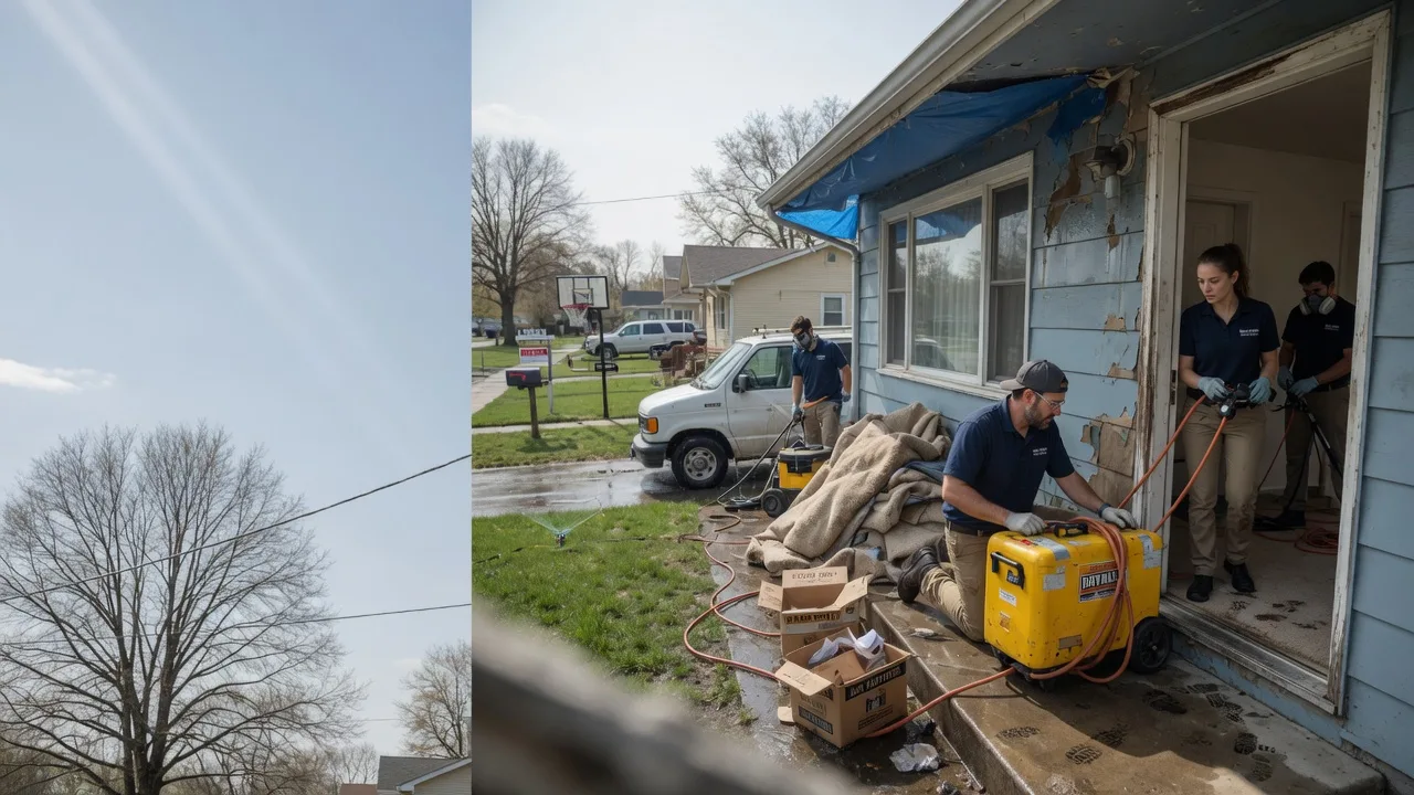 Basement Flood Cleanup in Aroma Park, IL near me